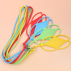 Adjustable Silicone Phone Lanyard Holder Hands-Free Neck Hanging for Smartphones