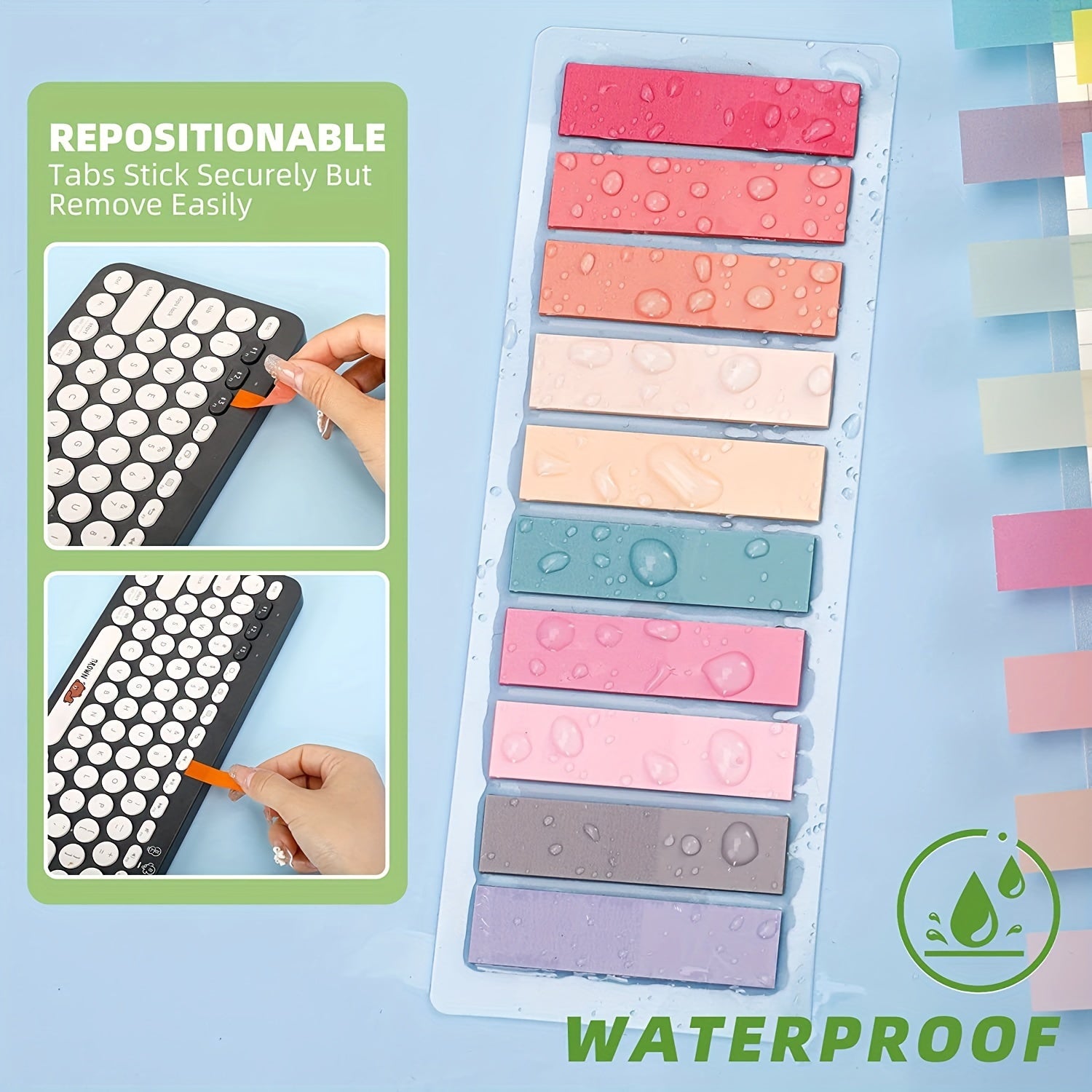 400 Reusable Sticky Index Labels School Office Supplies