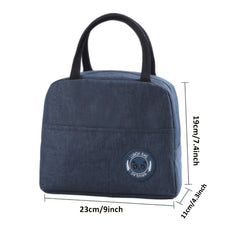 Insulated Lunch Bag Aluminum Foil Bento Bag Meal Bag Tote Bag