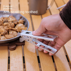 Pot Pan Gripper Hot Plate Bowl Camping Anti-scald Holder Clip