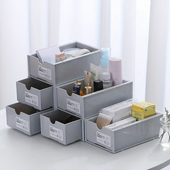Desktop Storage Box Stackable Drawers Organizer Plastic Makeup Holder