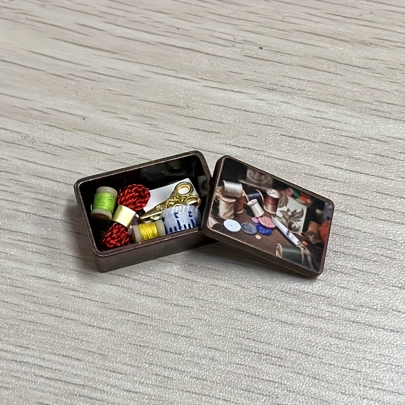 Dollhouse Sewing Box for Fun Decor