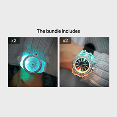 Transparent Luminous Waterproof Electronic Watch for Kids