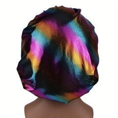Laser Y2K Elastic Bonnet Lightweight Bright Gradient Hair Bonnet
