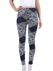 Geometric Print Cropped Comfortable Pants