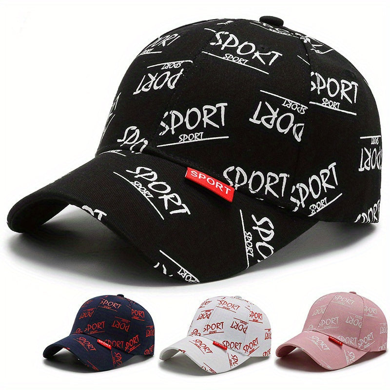 Sports Graffiti Unisex Baseball Cap Hip Hop Print Casual Dad Hats Adjustable