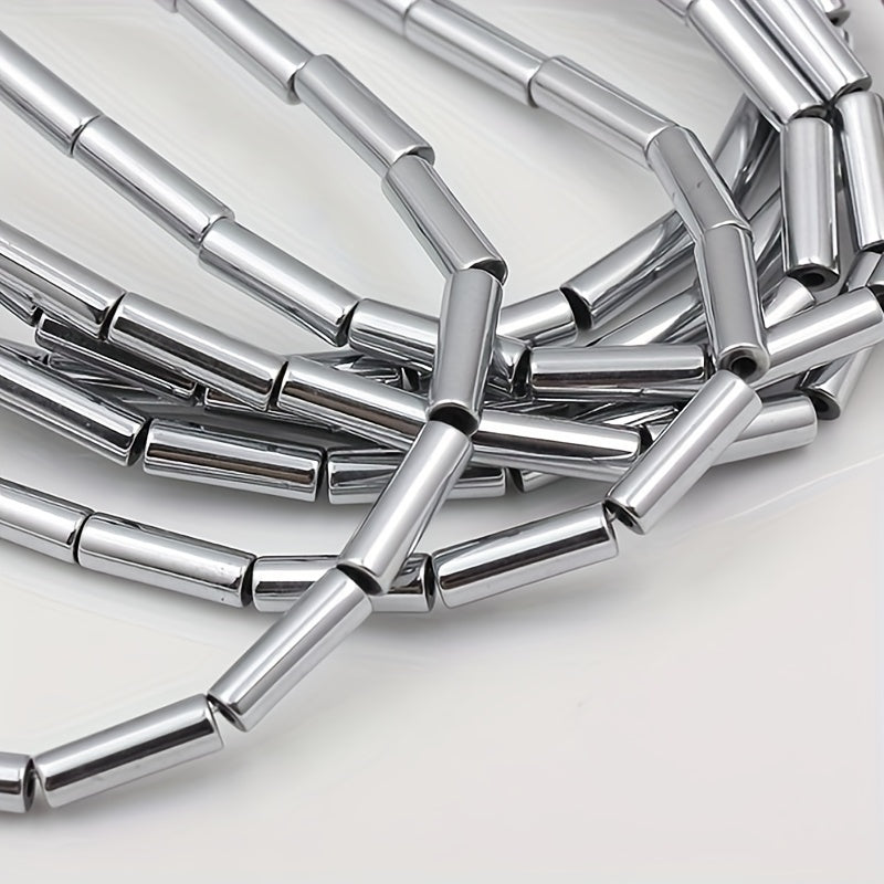 Hematite Tube Bead 4x13mm 15in Strand 30pcs DIY Jewelry Making