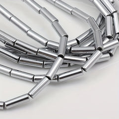 Hematite Tube Bead 4x13mm 15in Strand 30pcs DIY Jewelry Making