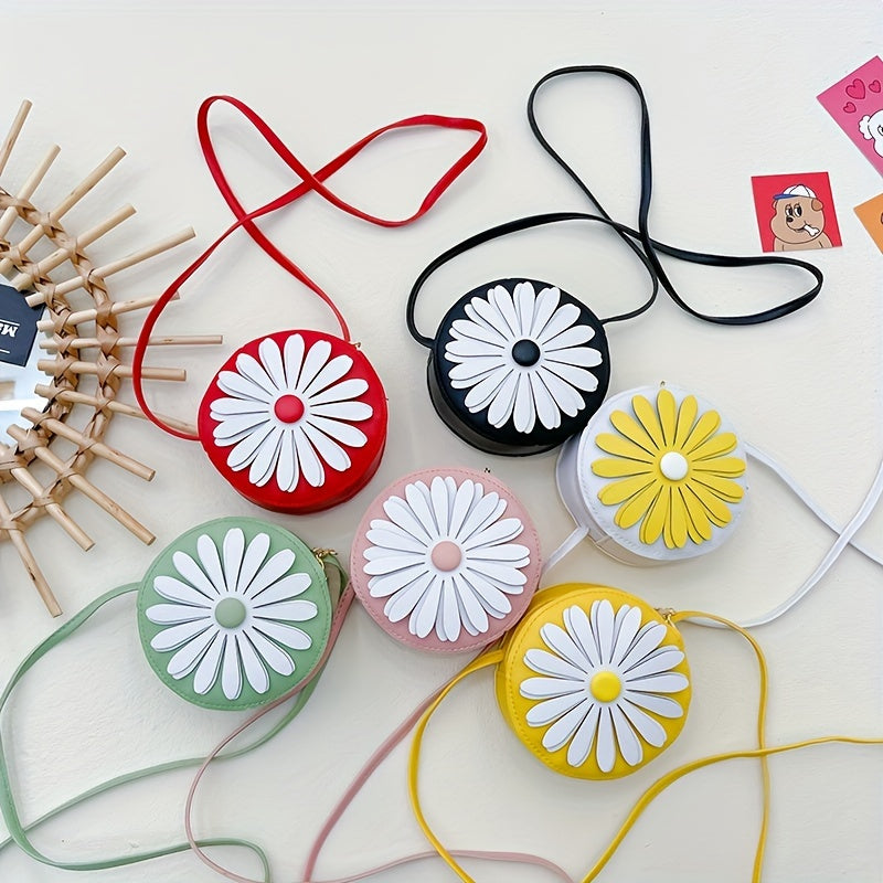Kids Flower Crossbody Bag Coin Purse For Girls