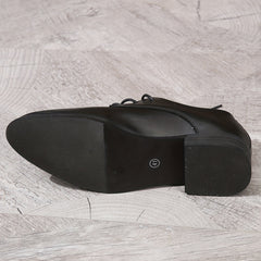 Men's Low Heel Derby Shoes Lace-up Front Dress Shoes