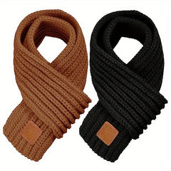 2pcs Winter Knitted Scarf for Kids Boys Girls