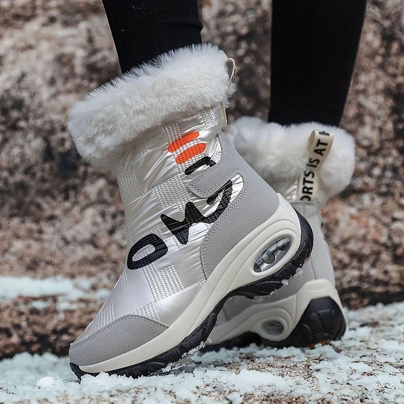Women's Warm Snow Boots Platform Comfortable Walking Shoes Winter High Tube Boot