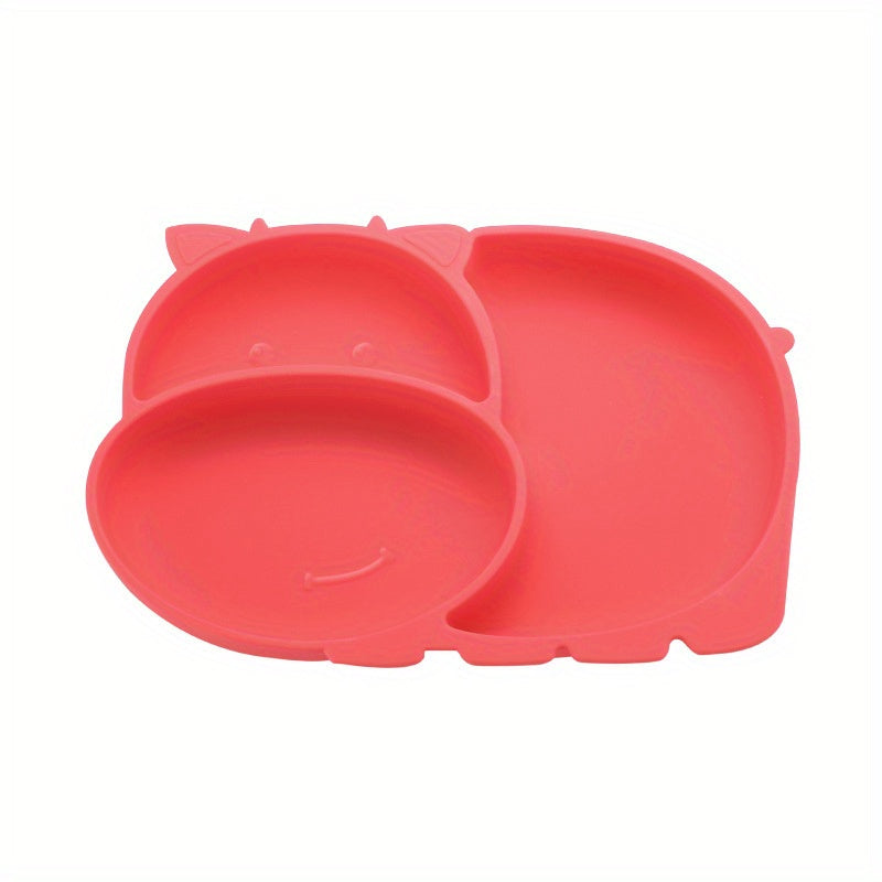 Baby Safe Silicone Dining Plate Cartoon Dish