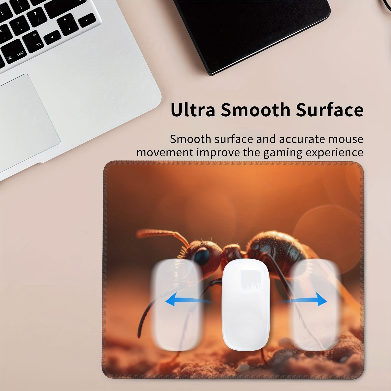 Small Ant Pattern Gaming Mouse Pad 20x24cm