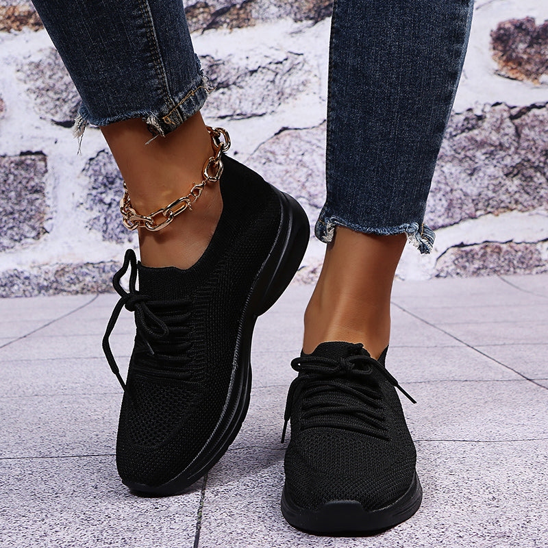 Stylish Lace up Sneakers Walking Running Shoes