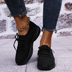 Stylish Lace up Sneakers Walking Running Shoes