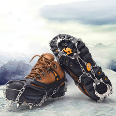 Stainless Steel Ice Traction Cleats for Safe Winter Walking