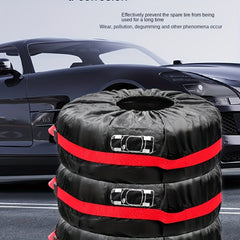 190T Polyester Tire Cover Car Spare Tire Cover Snow Tire Storage Bag