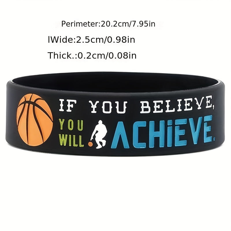 Motivational Basketball Wristbands Sports Quotes Team Awards
