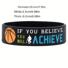 Motivational Basketball Wristbands Sports Quotes Team Awards