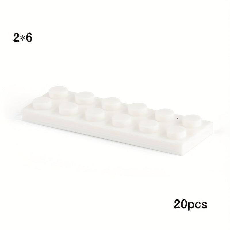 20pcs 3795 Size 2x6 Dot Plate Building Blocks Toy for Kid
