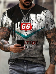 3D Print Men's Tee Shirt Street Style Round Neck Casual Summer Top