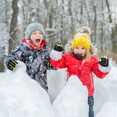 Kids Winter Touch Screen Sports Gloves, Non-slip, Warm, Outdoor