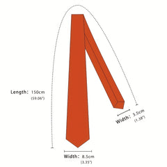 Barry Wang Men's Silk Tie Set Business Classic Check Plaid Necktie