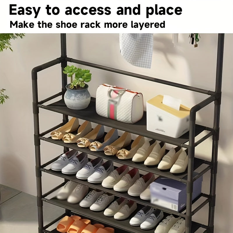 Shoe & Hat Rack Clothing Hanger Storage Combo