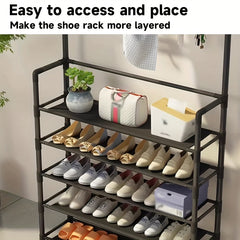 Shoe & Hat Rack Clothing Hanger Storage Combo