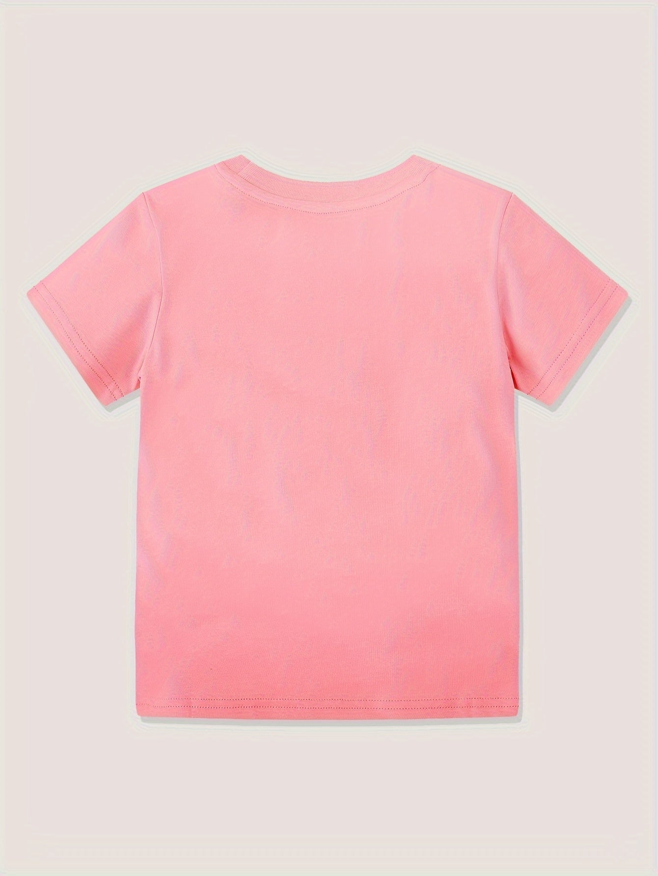 100% Cotton Unicorn Graphic Short Sleeve T-shirt for Girls