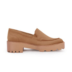 Women's Chunky Platform Loafers Soft Sole Slip On Shoes