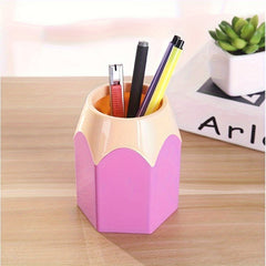 Creative Desk Pen Holder Student Stationery Storage Organizer