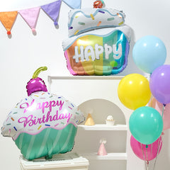 Birthday Cake Balloons Cartoon Decoration Dessert Ornaments