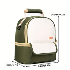 Insulated Lunch Box Leakproof Adjustable Freezable Perfect for Office School Pic