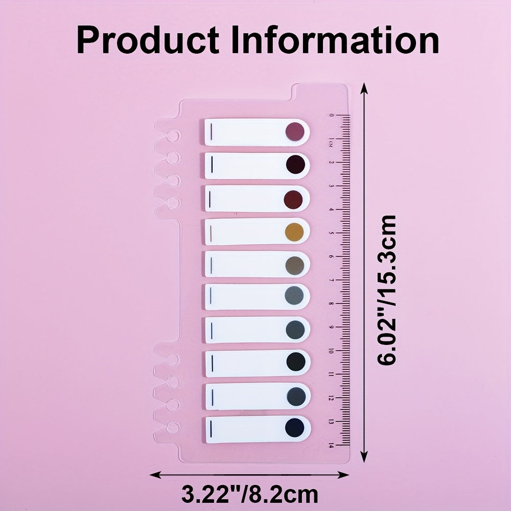 400 Colorful Sticky Index Tabs With Ruler