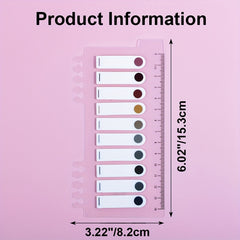 400 Colorful Sticky Index Tabs With Ruler