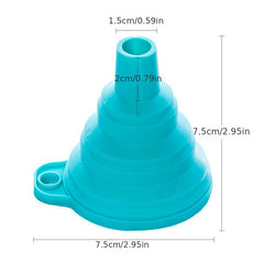 Mini Silicone Funnel for Liquids, Jam, Beans, Automotive Flask