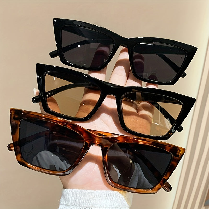 Square Cat Eye Sunglasses UV400 Retro Anti Glare Sun Shades