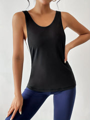 Sports Yoga Fitness Sleeveless T-shirt Round Neck Running Tank Top