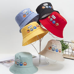 Girls Casual Cartoon Bucket Hat UV Protection Breathable Hat