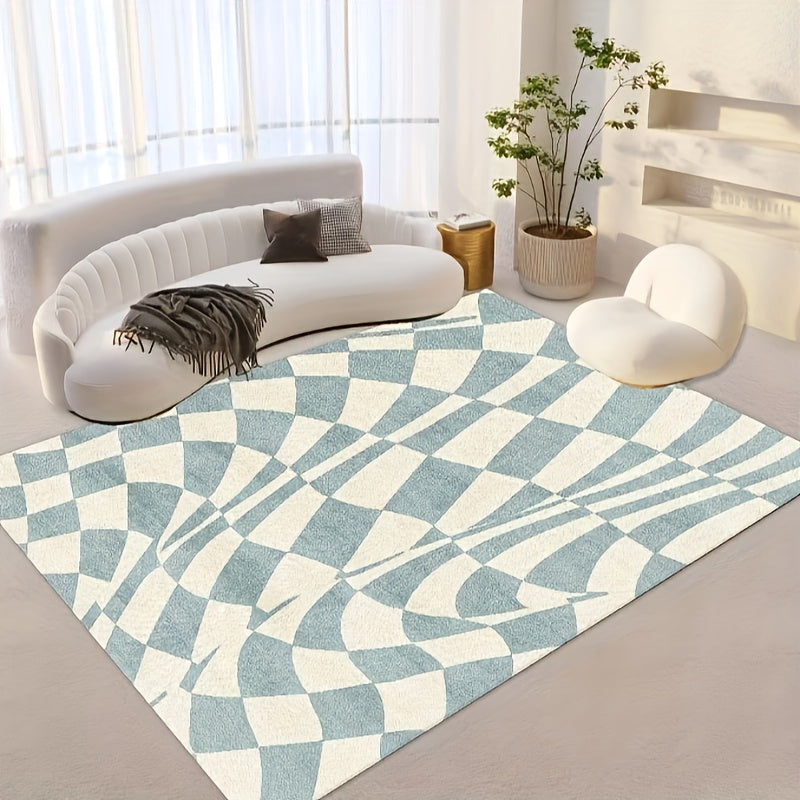 Large Geometric Area Rugs Soft Carpet for Living Rooms - Washable & Anti Slip