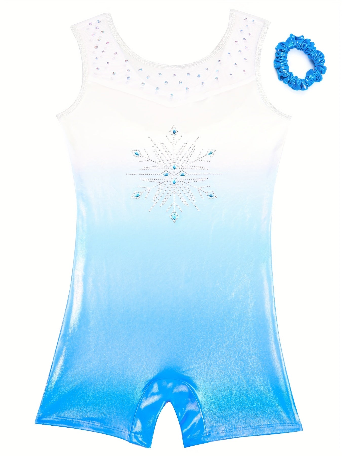 Girls Gradient Ballet Leotard Sleeveless Dancing Suit Kids Gift