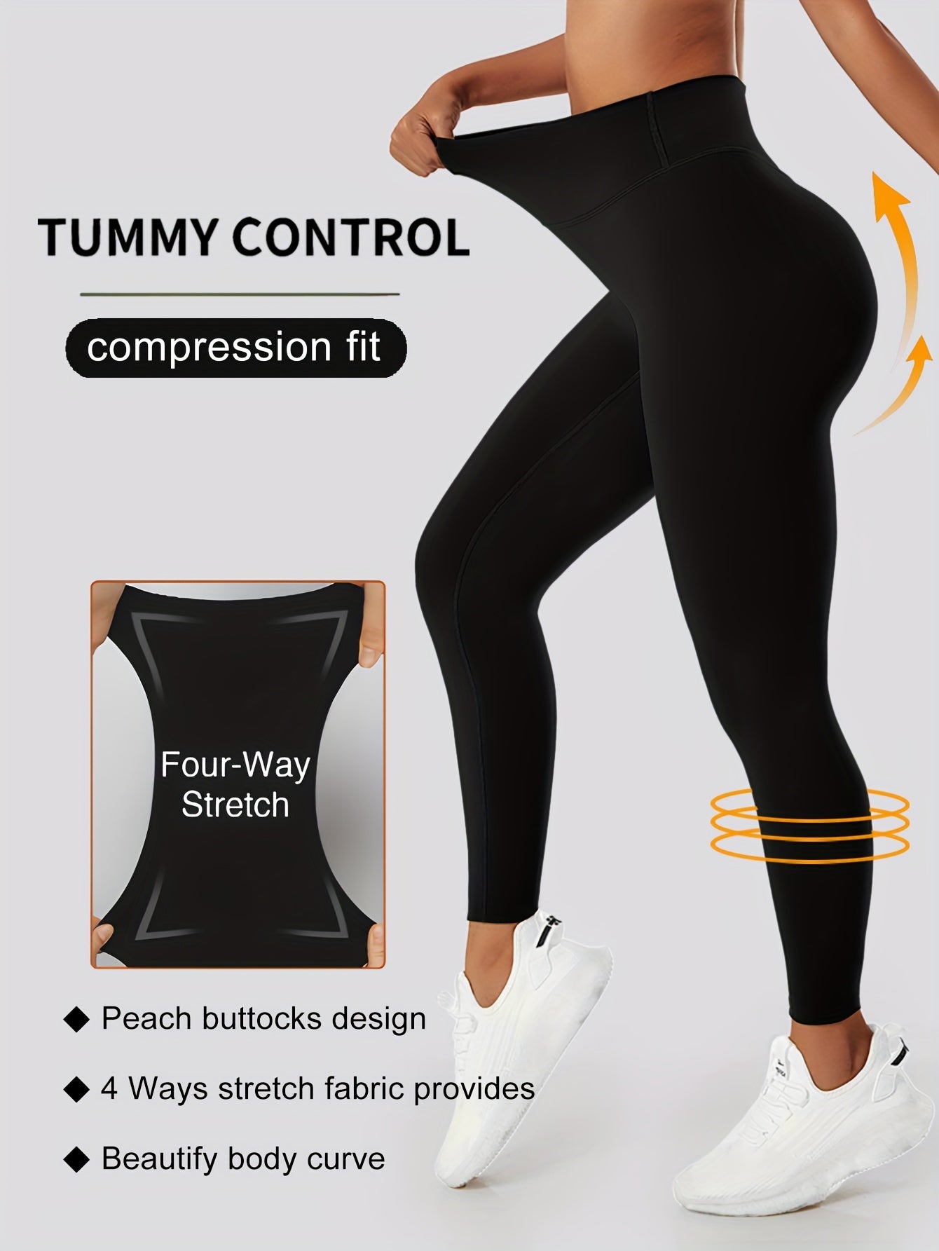 High Waist Butt Lifting Yoga Pants Moisture Wicking Leggings