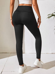 Solid Yoga Workout Pants Stretchy Running Fitness Leggings