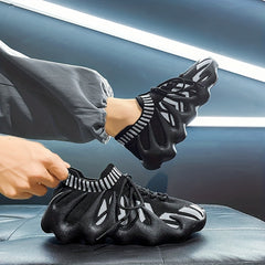 Men's Knitted Lightweight Running Shoes for Spring and Summer
