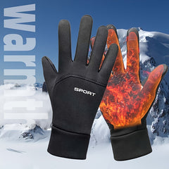 Winter Cycling Gloves Fleece Touch Screen Windproof Warm Waterproof