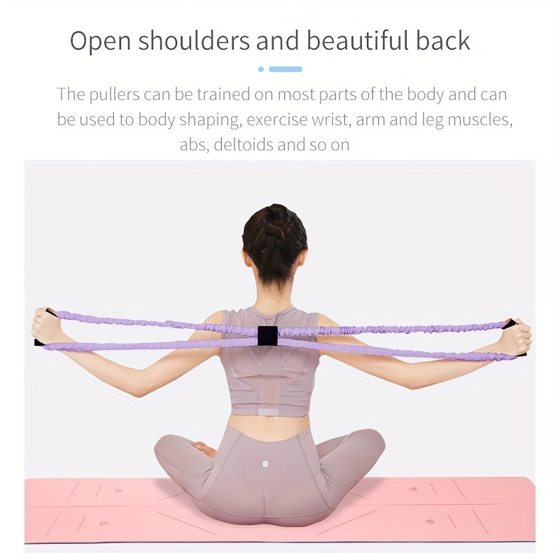8 Shaped Yoga Resistance Tension Rope for Home Fitness