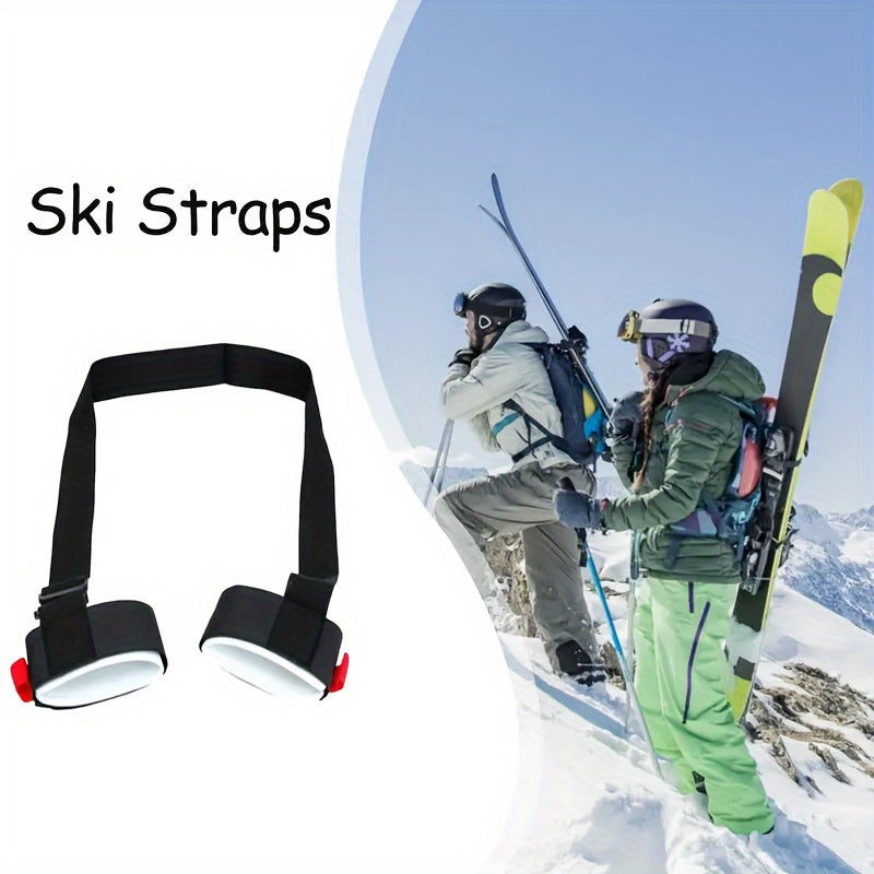 Adjustable Ski Bearing Strap With Cushioned Shoulder Rest