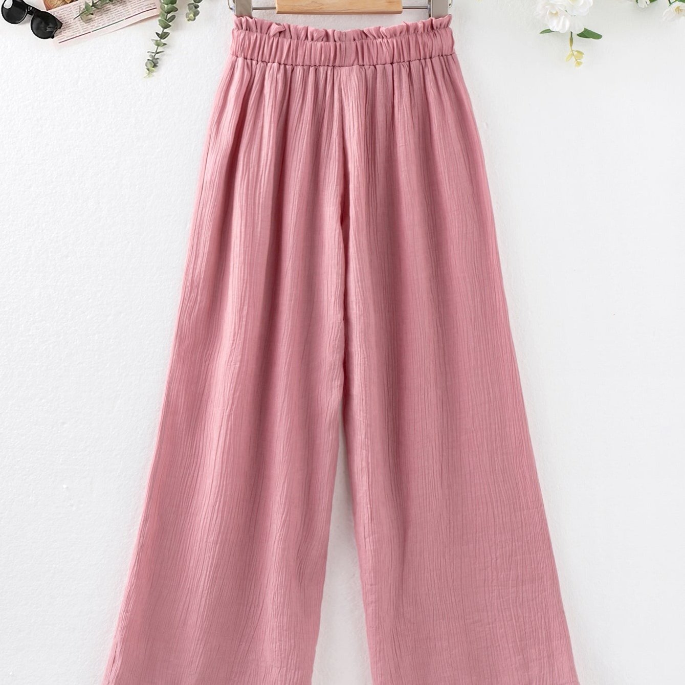 Girls' Loose Pants Straight Leg Wide Leg Pants